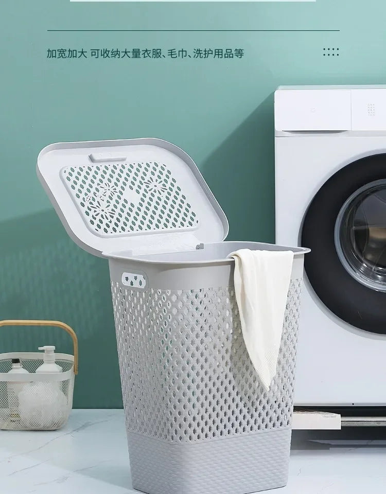 Multi-functional Plastic Household Dirty Laundry Baskets Bathroom Clothes Storage Bucket Living Room Children Toy Basket