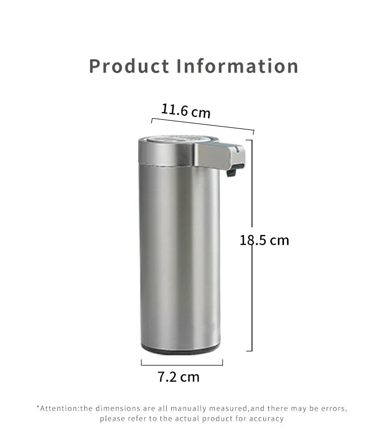 Kitchen Soap Machine Automatic Sensor Out of Hand Sanitizer Smart Electric Body Wash Soap Dispenser 304 Stainless Steel