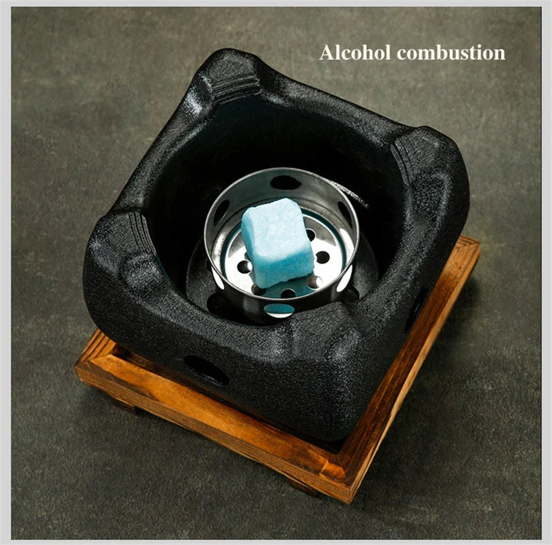 Aluminum alloy tea cooker Small oven Korean style cast iron barbecue dish portable grill korean bbq Japanese charcoal grill