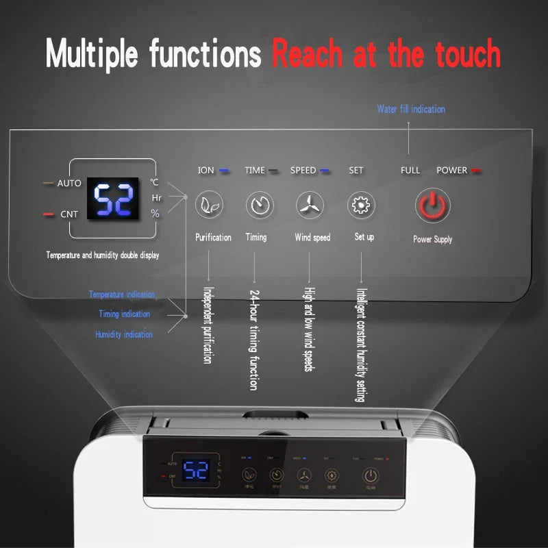 Air Dehumidifier DK01-T Dehumidifier household bedroom dehumidification Industrial Basement High Power Dehumidifier Small dryer