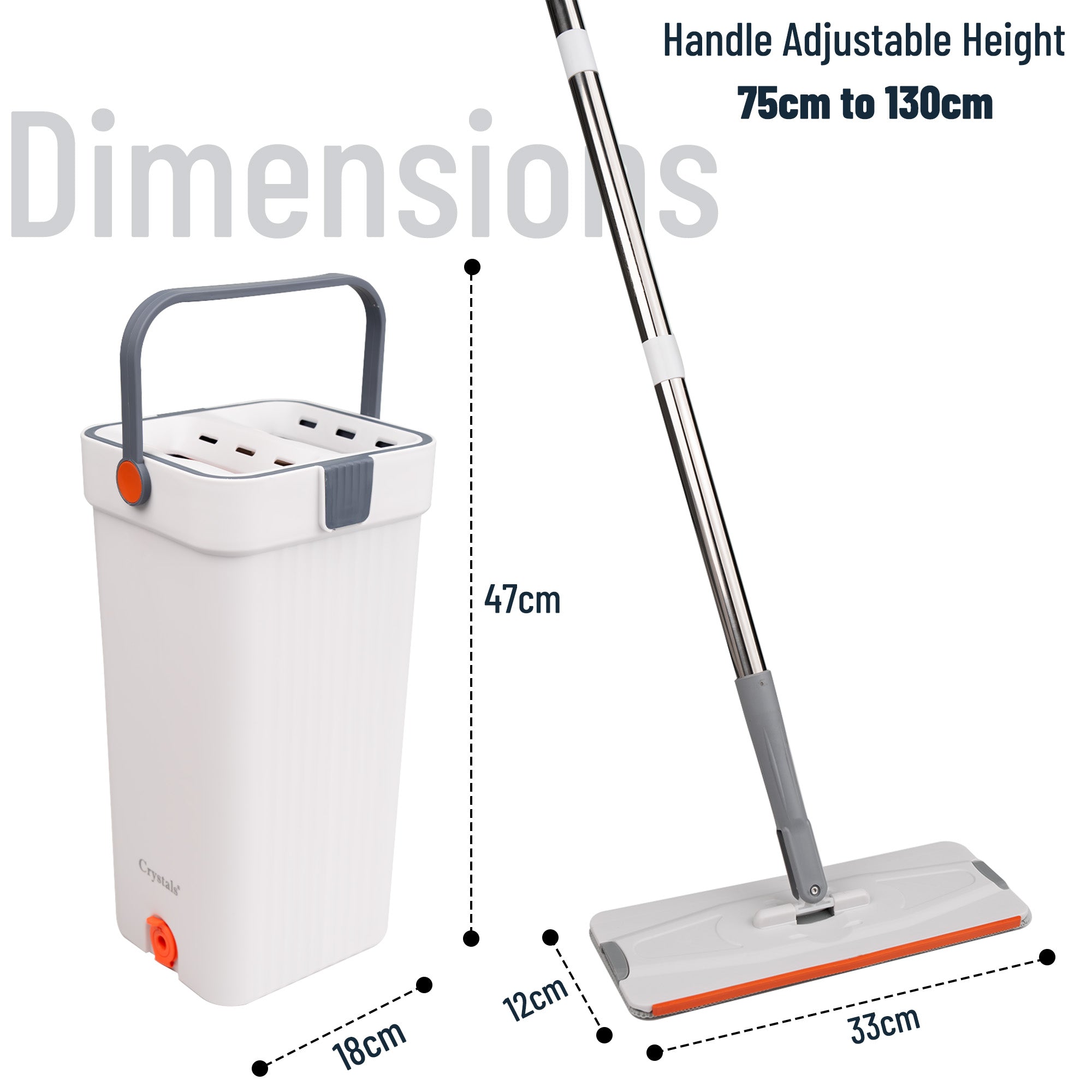 360° Flat Mop Bucket Set