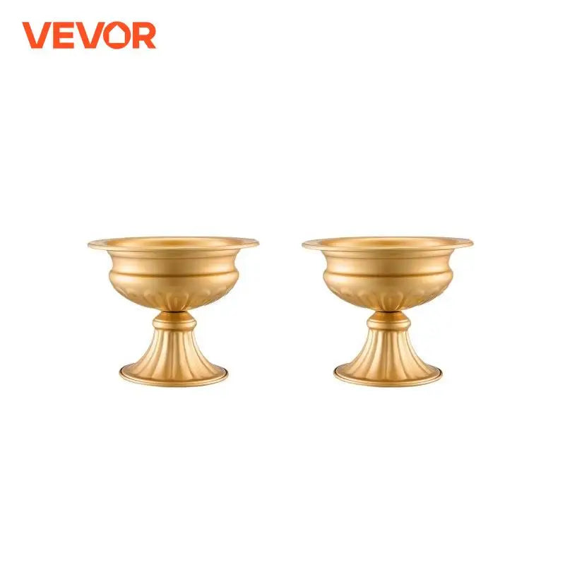 VEVOR 2/10/12PCS Tall Wedding Flower Vase Metal Centerpiece Gold Floral Arrangement Stand Display Rack for Tables Dinner Party