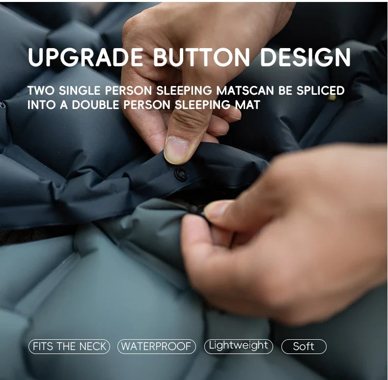 TARKA Inflatable Camping Mats Air Cushion With Pillow Outdoor Tourist Sleeping Pad Self-Inflating   Mattress For Hiking Climbing