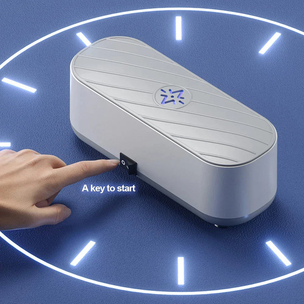 Xiaomi Ultrasonic Cleaning Machine USB Rechargeable High Frequency Vibration Wash Cleaner Jewelry Glasses 360Degree UV Cleaner