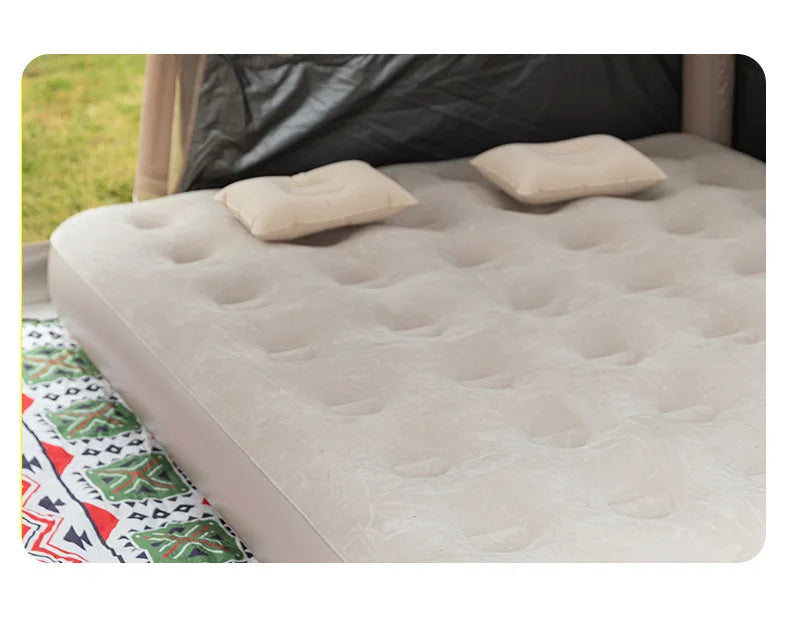 MOUNTAINHIKER 2025 Interior Air Mattress Glamping Mats PVC Inflatable Sleeping Mattress 1/3 Person Camping Bed Mat Built-in Pump
