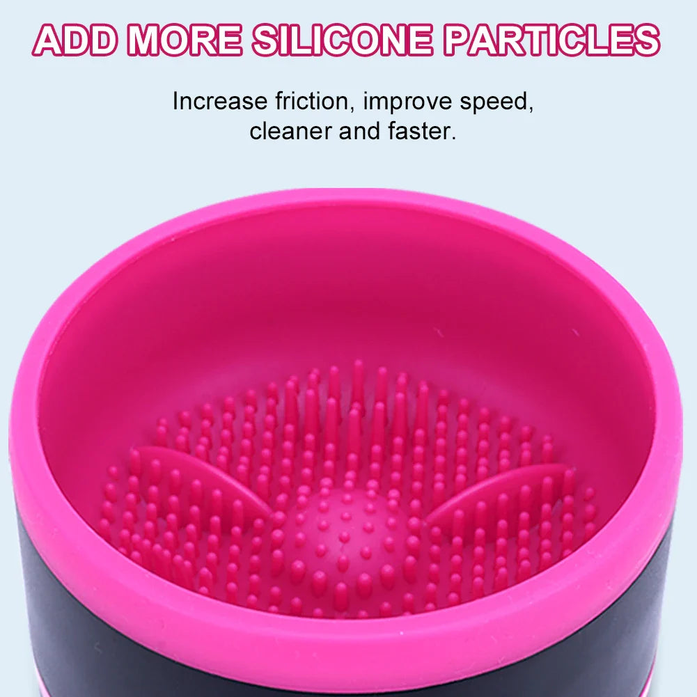 Electric Cosmetic Brushes Cleanser Tool Deep Clean Make Up Brush Cleaner Machine for Liquid Foundation/Eyeshadow/Blush Brush