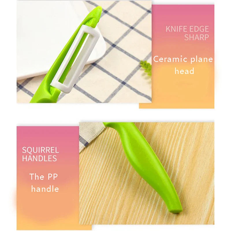 Kitchen Slicer Melon Gadgets Zirconia Ceramics Fruit Peeler Pruner Radish Potato Cutter Kitchen Tools Vegetable Peeler Knife
