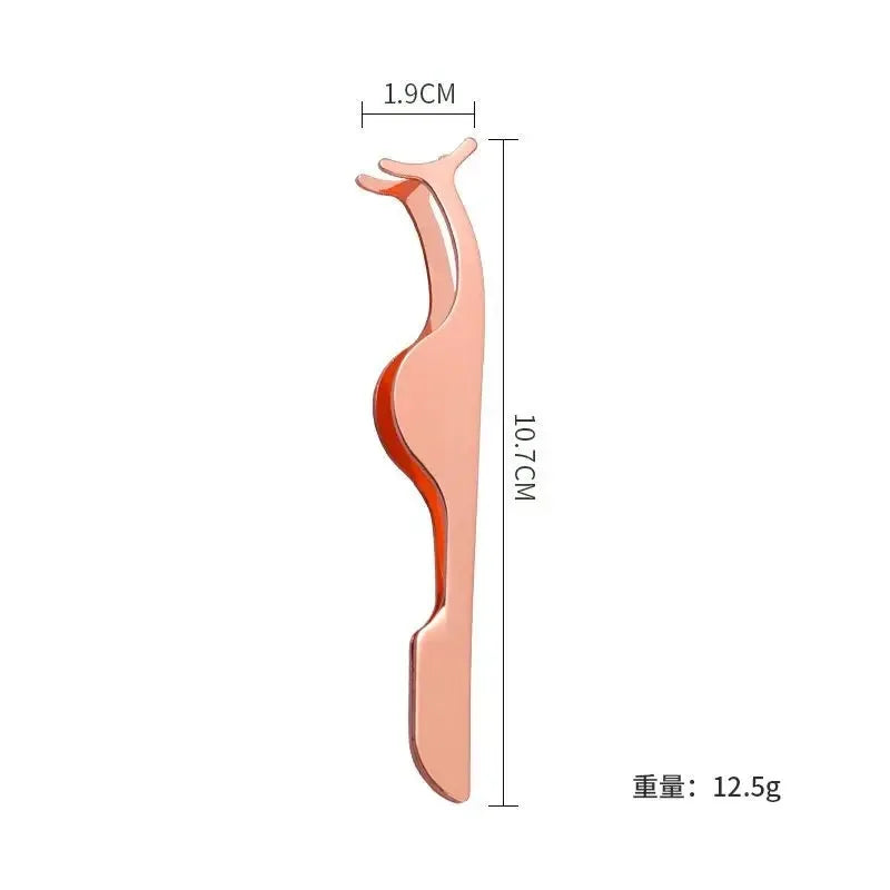 False Eyelash Tweezers Fake Eye Lash Applicator Eyelash Extension Curler Nipper Auxiliary Clip Clamp Makeup Forceps Tools supply