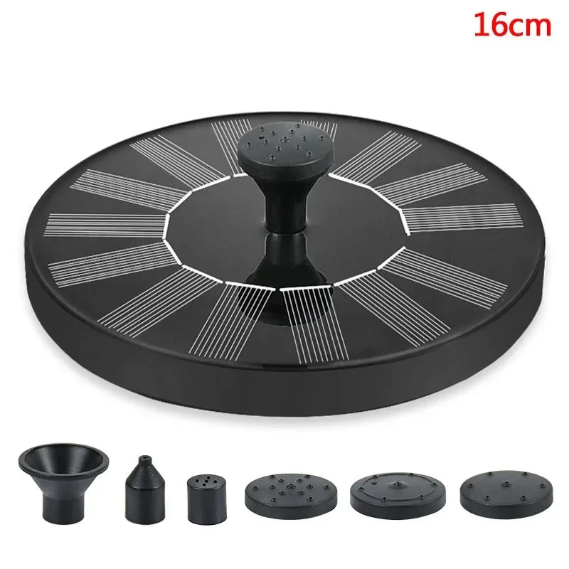 New Mini Solar Water Fountain Pool Pond Waterfall Fountain Garden Supplies Decoration Outdoor Solar Powered Fountain Bird Baths