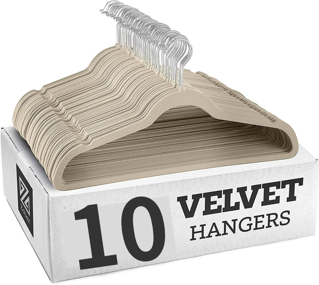 10pcs Flocking Clothes HangersThin High Quality Suits for Clothes Jackets Shirts Pants Coats Home Organizer organizador de ropa