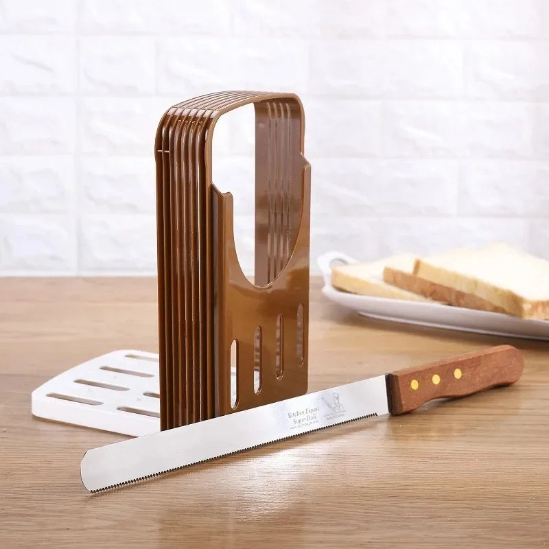 1Pc Toast Brood Slicer Rvs Broodmes Bakken Gereedschap Bakken Mes 4 Modus Aanpassing Slicer Handig Slicer kitchen tools