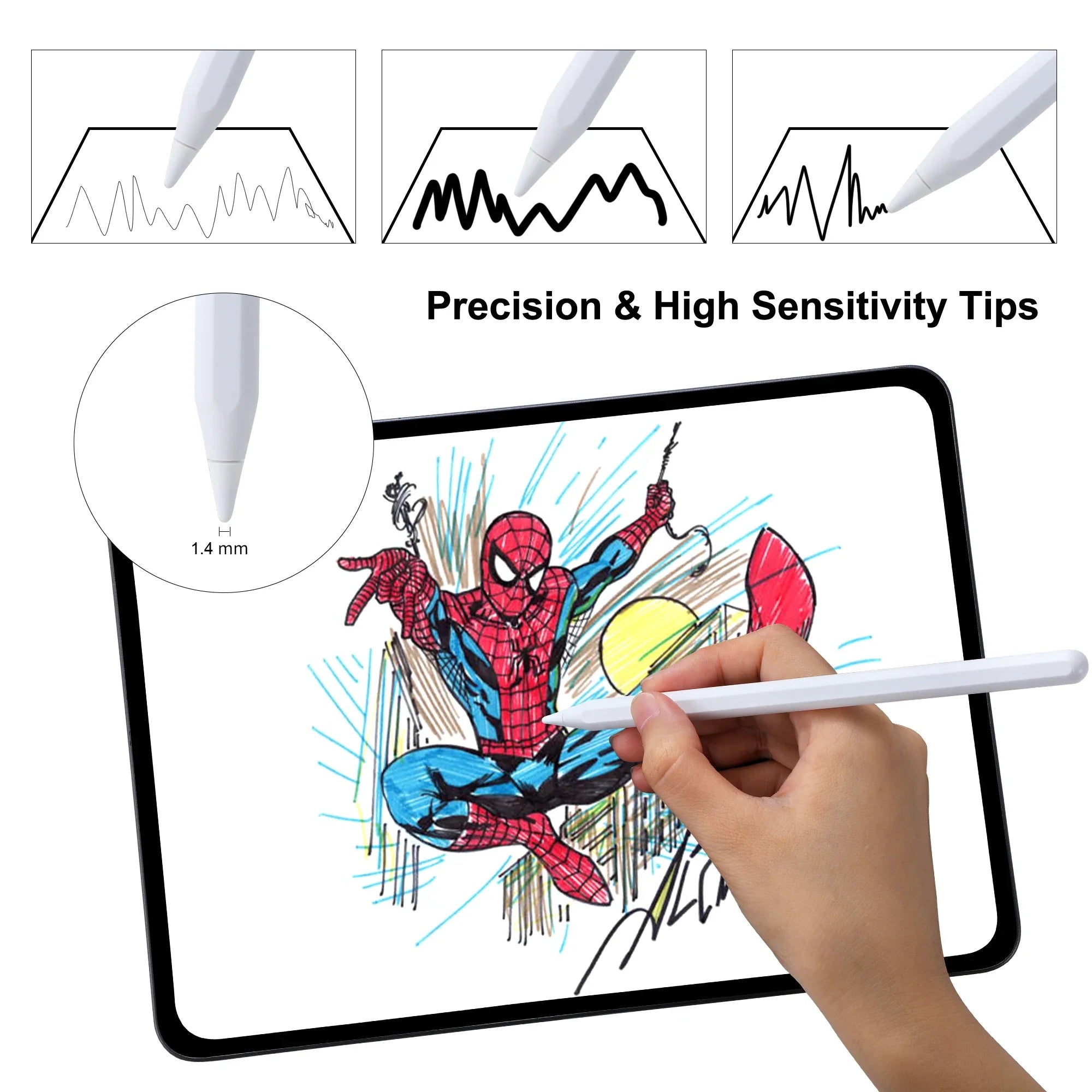 iPad Pencil 2nd Generation Magnetic Wireless Charging Stylus iPad Air/Pro/Mini