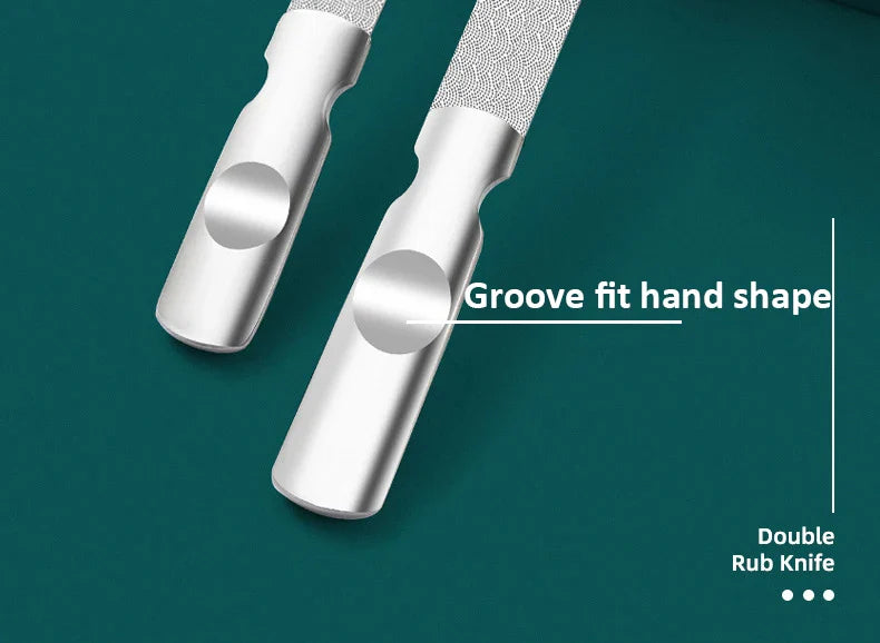 1Pcs Stainless Steel Nail Files High-Quality Double SidedManicure Pedicure Grooming For Professional Finger Toe Nail Care Tools