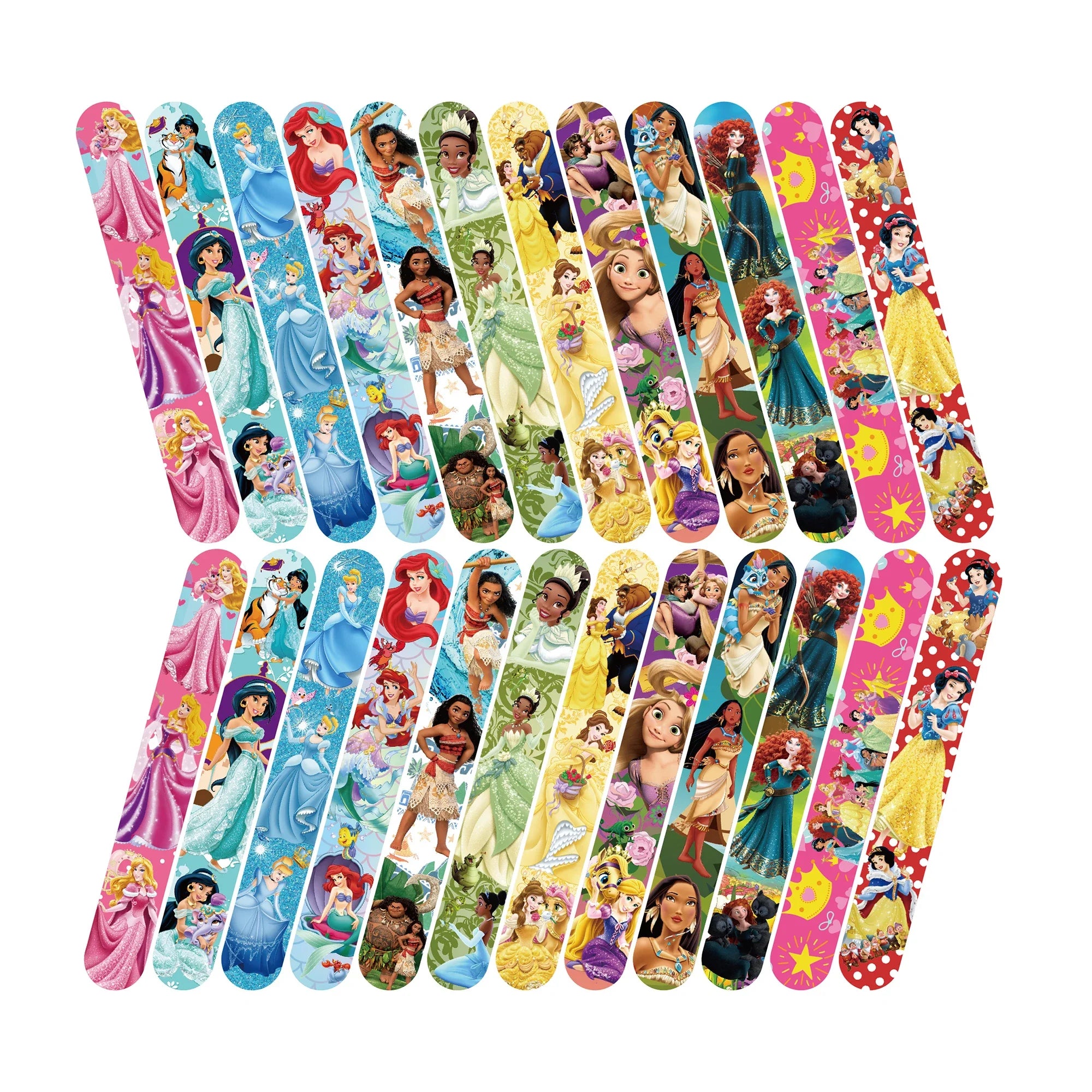 Disney Princess Slap Bracelet Party Favor Girls Kids Birthday Party Gifts Bag Filling Material Princess Theme Party Decorations