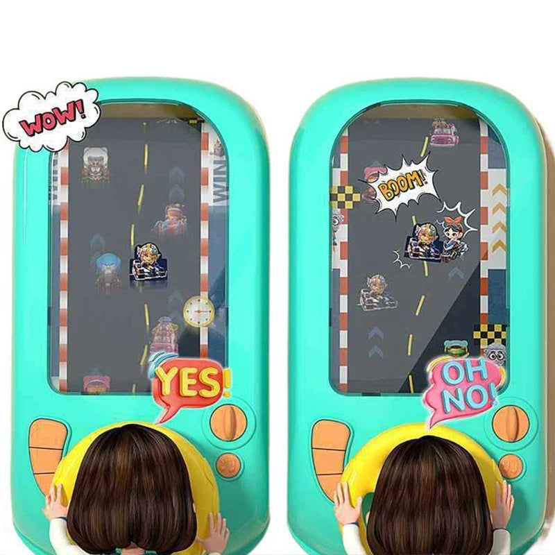 Kids Steering Wheel Driving Toy Dodge Vehicle Electronic Simulation Adventure Game with Music Sound Effects for Girl Boy