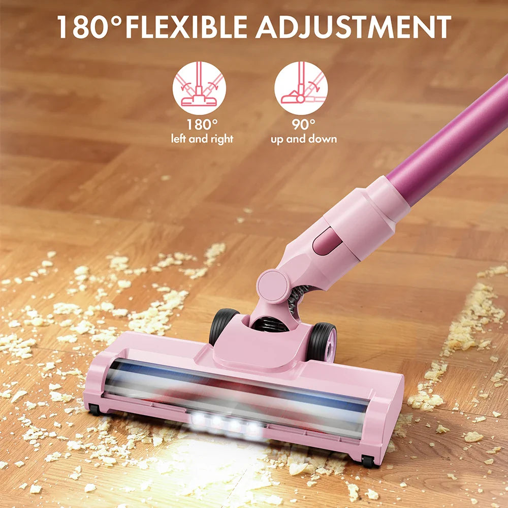 Homeika Cordless Vacuum Cleaner,28KPA 55mins Powerful Suction 8-in-1 LED Display,One-Click Dust Emptying for Pet Hair/Allergies