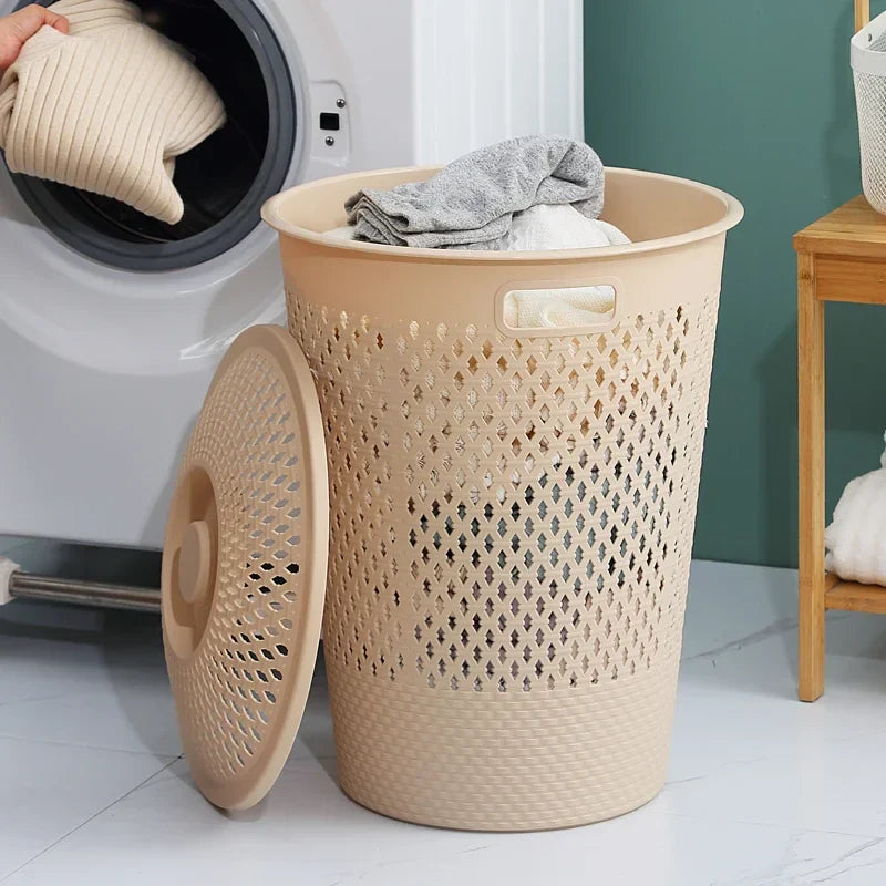 Multi-functional Plastic Household Dirty Laundry Baskets Bathroom Clothes Storage Bucket Living Room Children Toy Basket