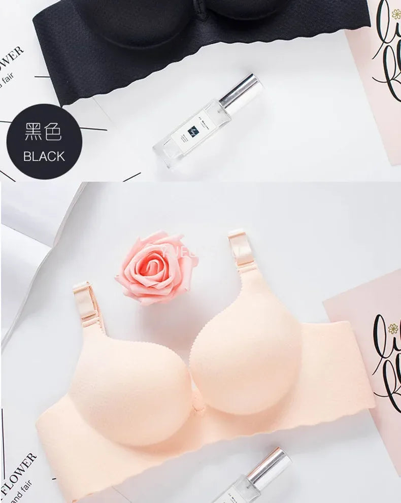 2025 New Extreme Push Up Bra 8cm Pads Small Bust Double Cup Padding Wireless Adjustable Plunge Bra Seamless Lift & Natural Shape