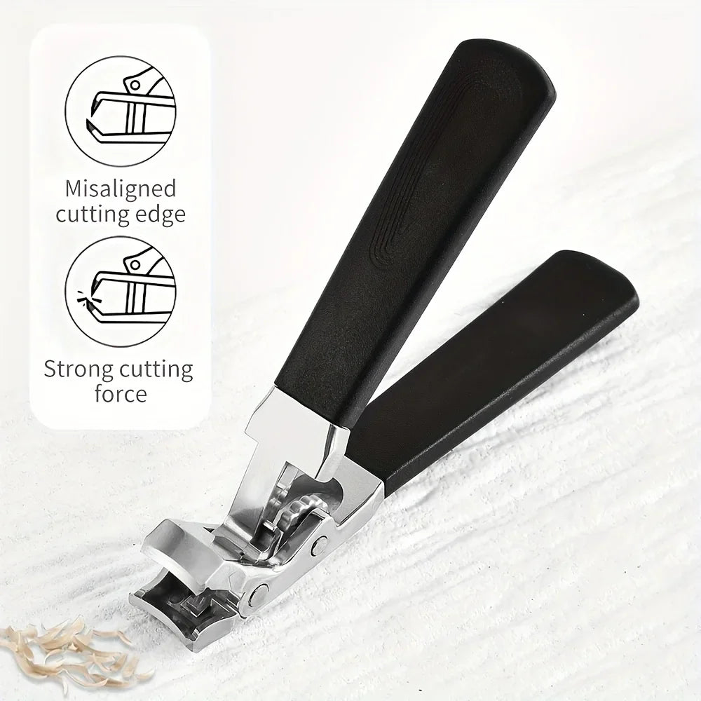 [Practical Nail Clippers]4pcs Thick Nail and Toe Nail Clippers for the Elderly - Extra Large Wide Mouth Opening Nail Clipper Set