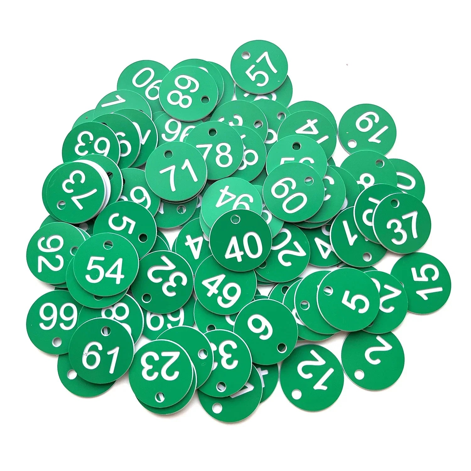 Numbered Sign Labels Beehive Tags Garden Box Mark with Hole Plant Markers  1-50 1-100 50pcs 100pcs