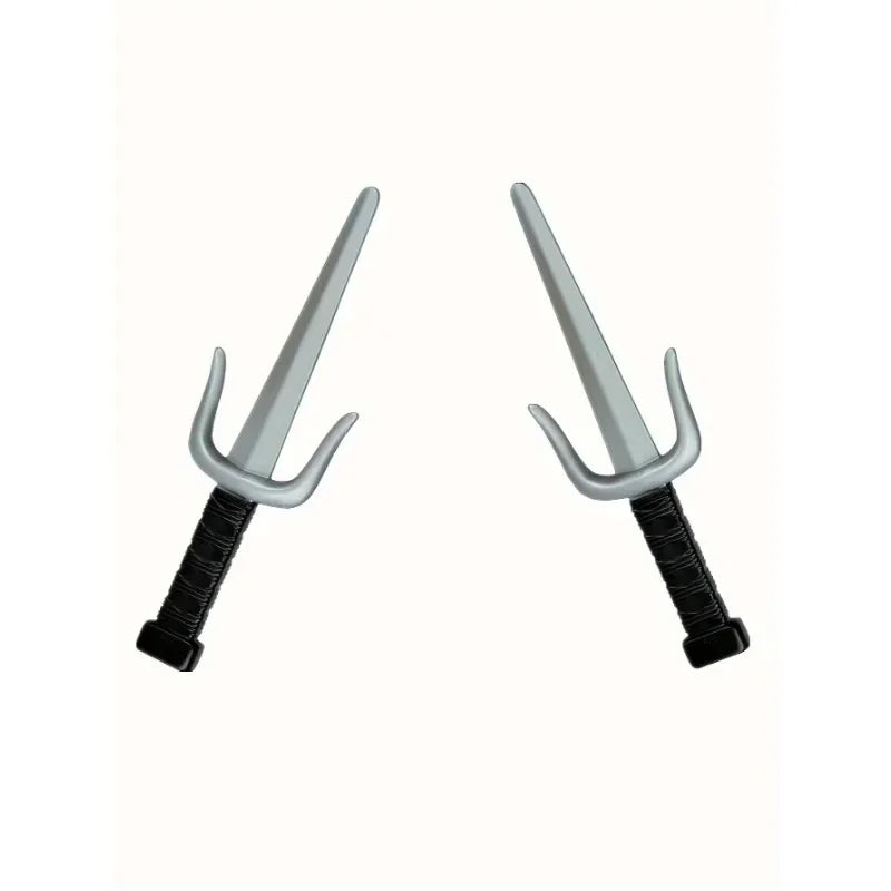 Boys Japanese Ninja Onesie Play Costume Printed Green Cartoon Anime Mask Costume Japanese Samurai Fork Halloween Dress Up Party