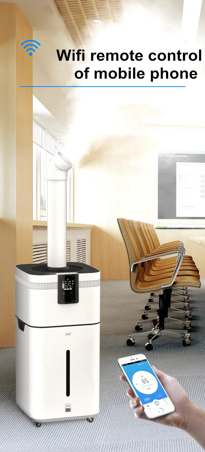 110V 220V 30L Air humidifier Home Humidifier Diffuser Industrial Mist Maker Flavoring For Home увлажнитель воздуха humidificador