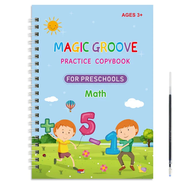 Magic Copybook Drawing Toys for Kids Montessori Reusable Pen Control Training Writing Sticker Learning Educational Toy Children