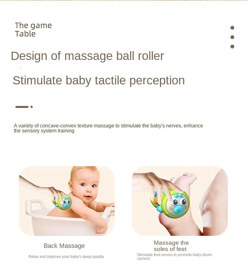 Baby Crawling Roller Toy Infant Activity Tummy Time Roller Montessori Educational Development Sensory Toys for Kids 0 12 Months
