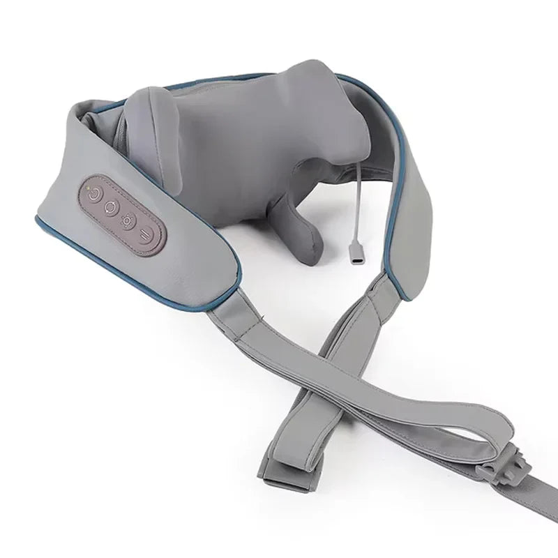 Wireless Neck And Back Massager Neck And Shoulder Kneading Massage Shawl Neck Cervical Relaxing Trapezius Massager
