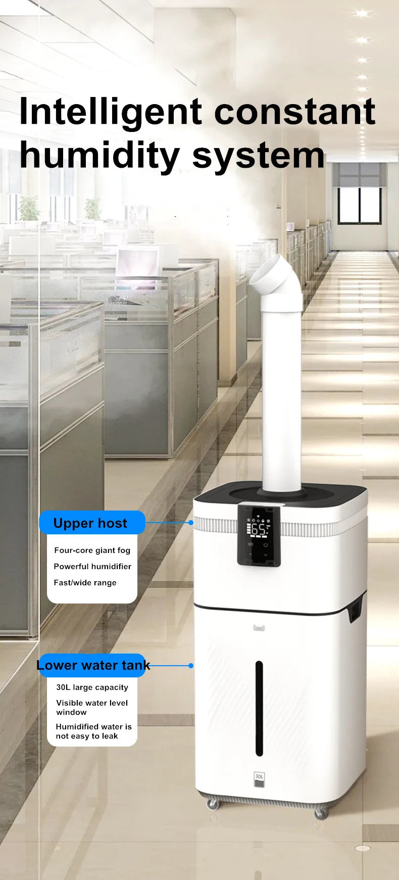 110V 220V 30L Air humidifier Home Humidifier Diffuser Industrial Mist Maker Flavoring For Home увлажнитель воздуха humidificador
