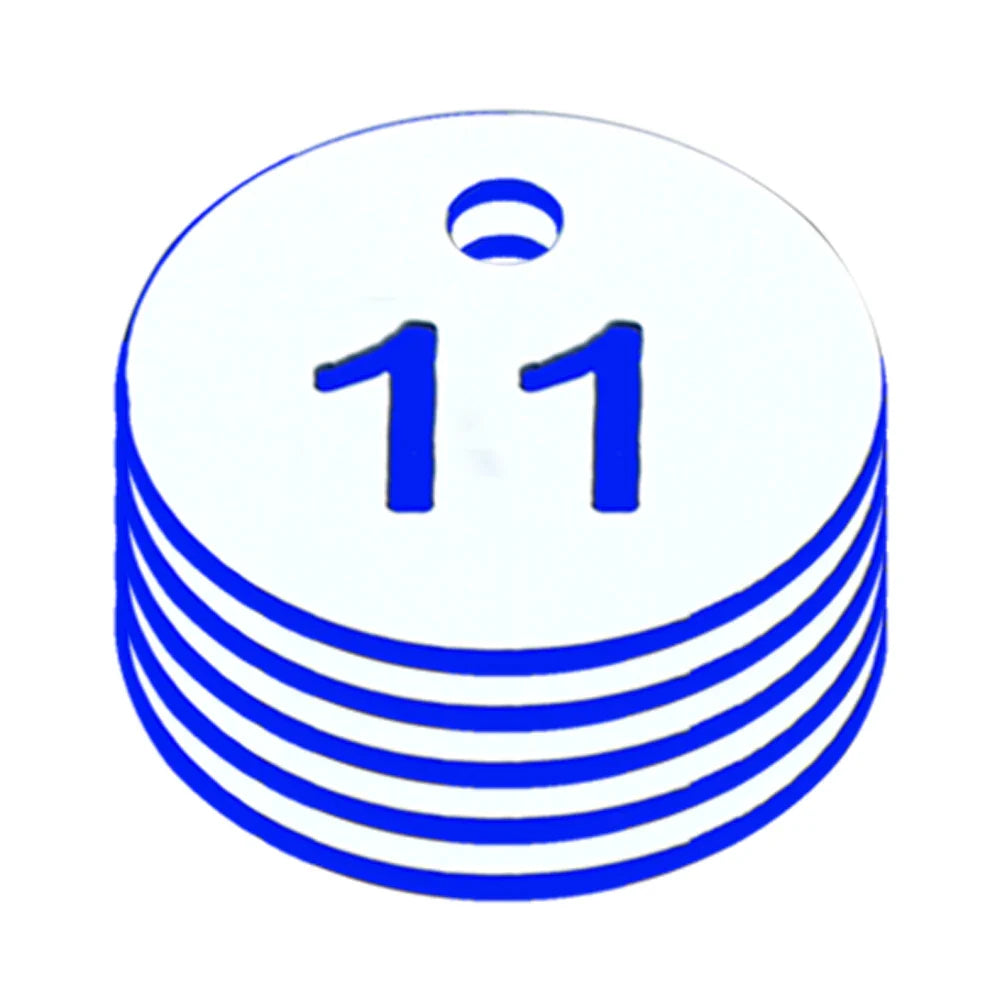 Dia 3.5CM Colorful Plastic Round Numbered Label for Husbandry Farm Beehive Box Sequential Numbers Tags Garden Animal Markers