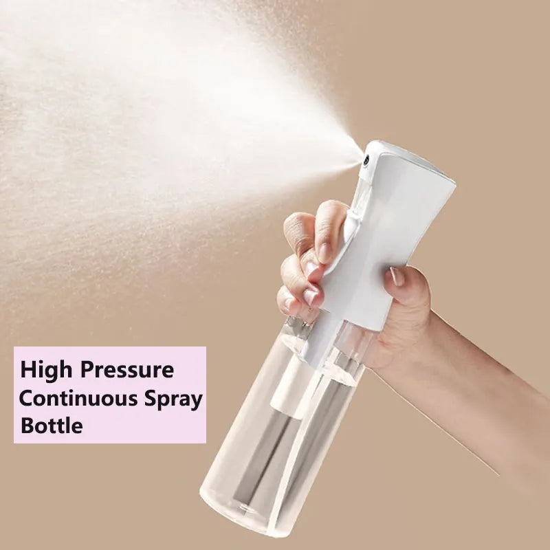 200ml/300ml/500ml High Pressure Continuous Spray Bottle Hair Care Makeup Water Replenishing Spray Bottle Press Mist Spray Bottle