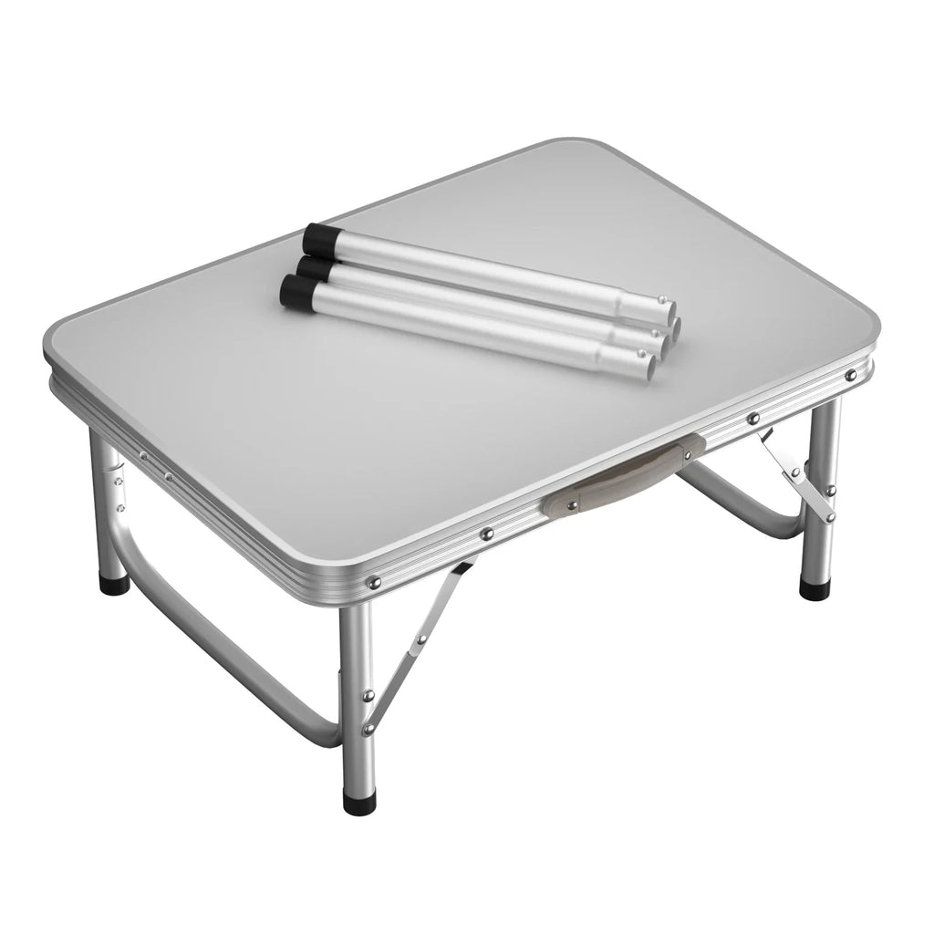 Folding Camping Table Portable Foldable Picnic Table for Outdoor Indoor Garden Lightweight Fold Up Table with 2 Adjustable Heigh
