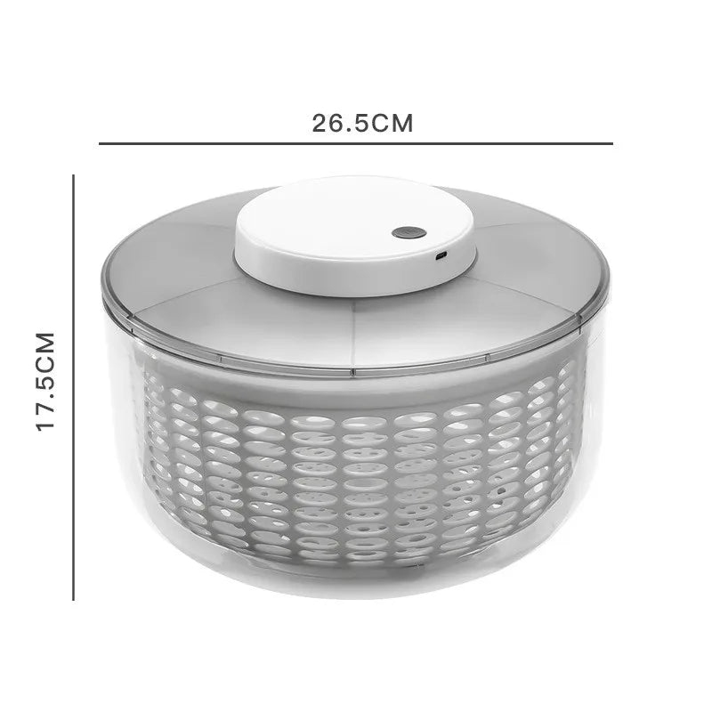 Stainless steel Vegetable Dehydrator Electric Cleanse Dryer Strainer Fruit and Vegetable Dry Wet Separation Dehydrator Kitchen