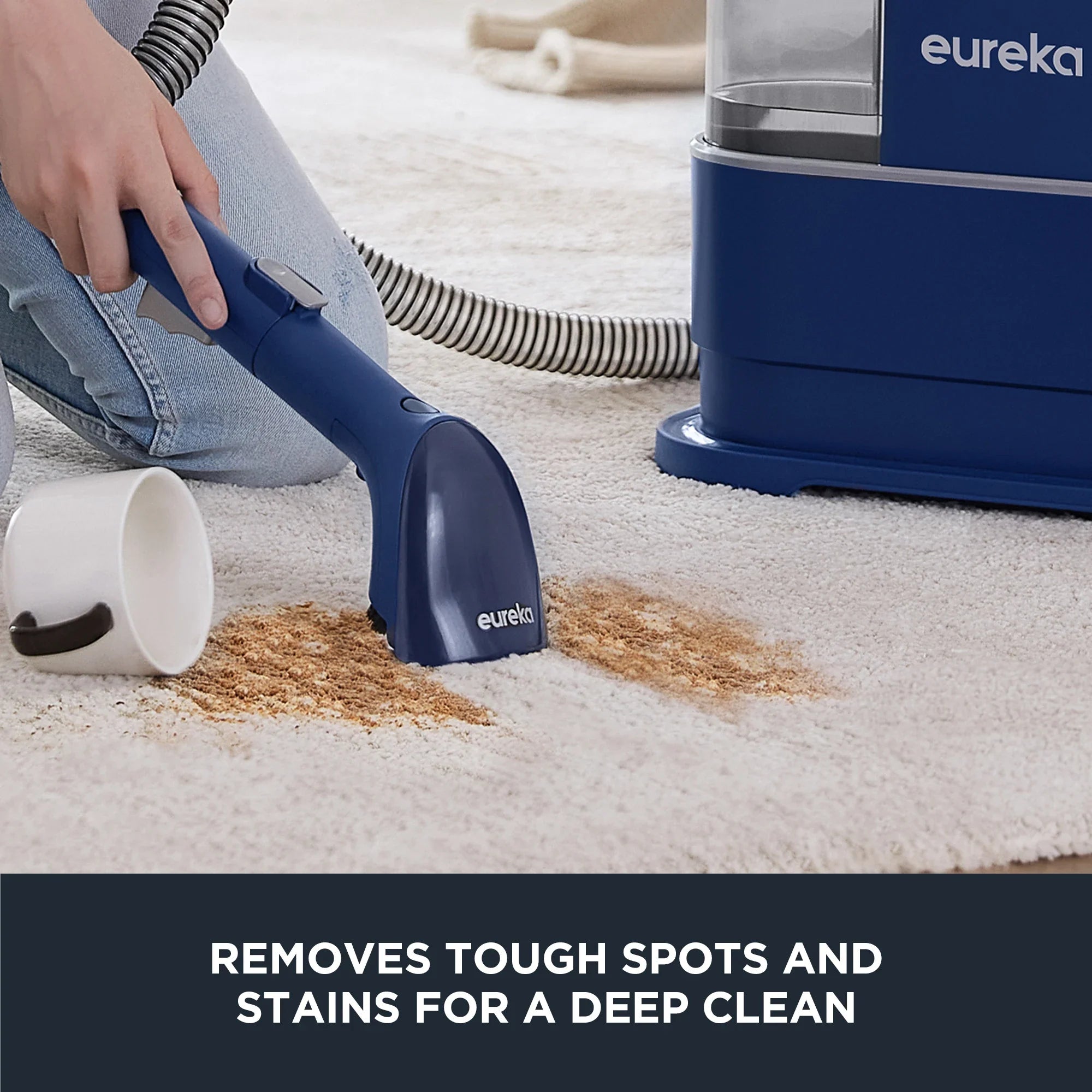 EUREKA Portable Carpet and Upholstery Cleaner, Spot Cleaner for Pets, Stain Remover for Carpet, Area Rugs, Upholstery