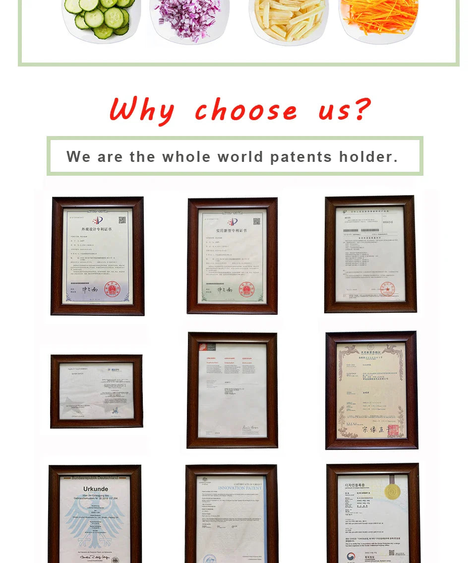 Mandoline Slicer for Kitchen, Kitchen Accessories, One for All Vegetable Slice, Food Chopper, Cutter, Dicer Fruit, French Fry, J