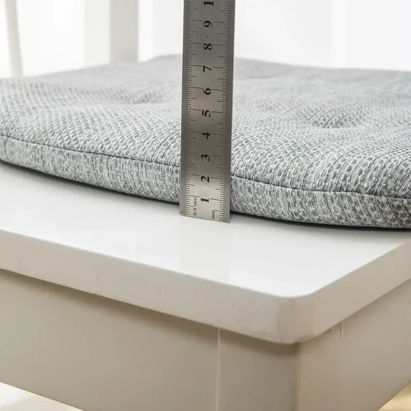 Summer Breathable Cushion Four-Nail Anti-Slip Chair Cushion Classroom Living Room Chair Season Nordic Solid Color Cushion