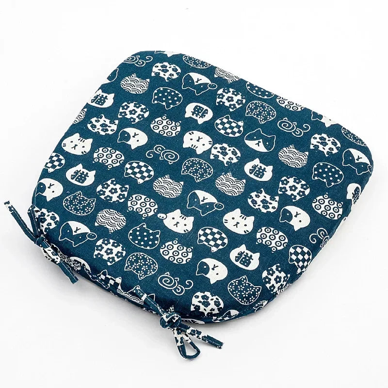 Summer Breathable Cushion Four-Nail Anti-Slip Chair Cushion Classroom Living Room Chair Season Nordic Solid Color Cushion