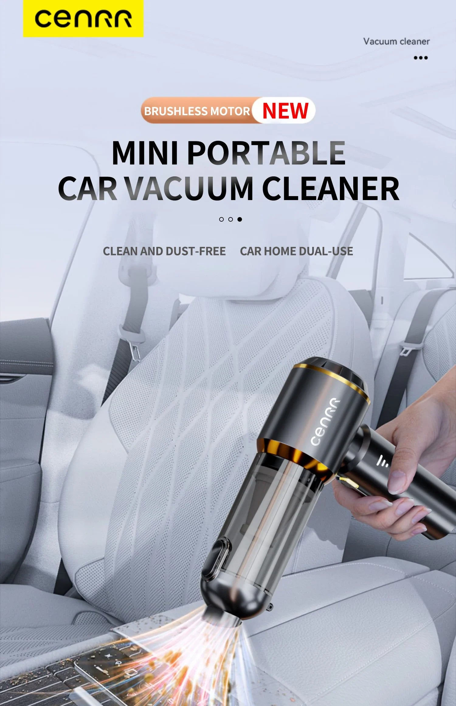 CENRR 2025 NEW Car Vacuum Cleaner  Powerful Mini 998000PA Portable Vacuum Cleaner for Home Appliance Handheld Blower Car Cleaner
