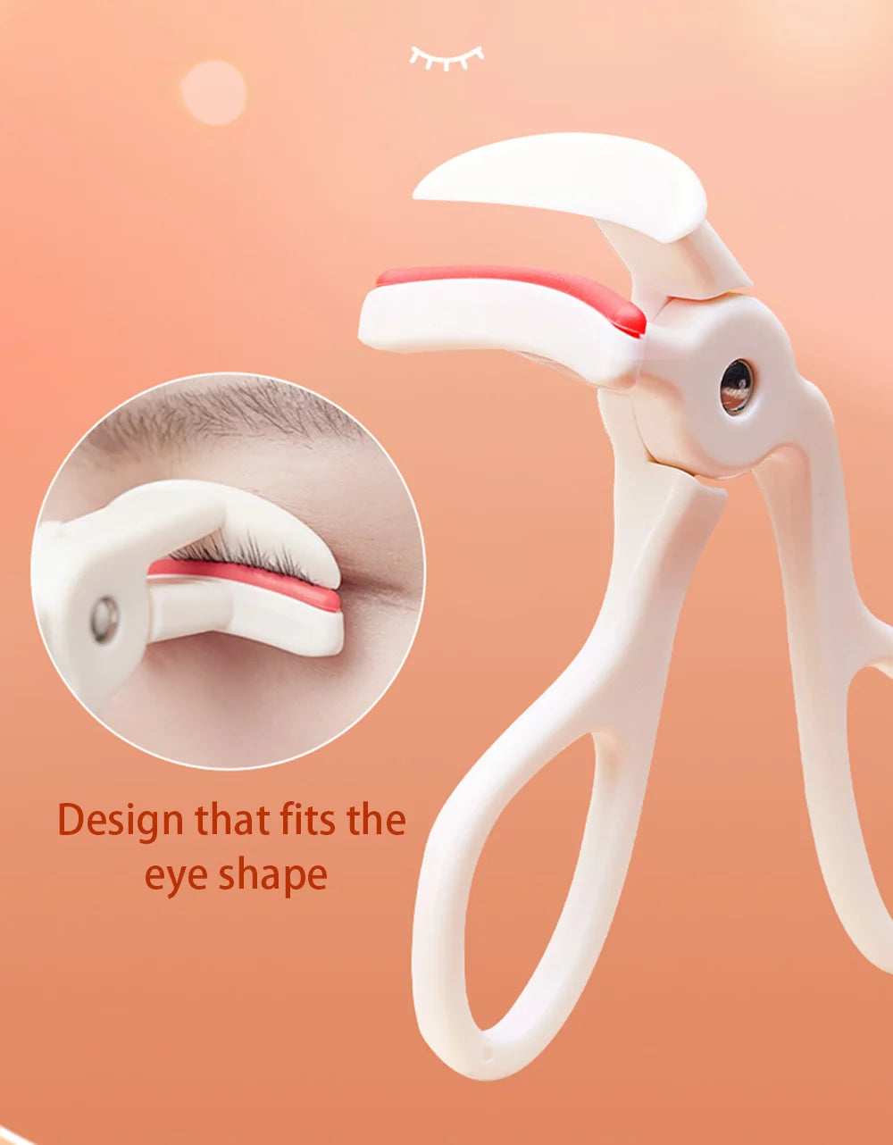 CALIYI Large Small Eyelash Curlers with Silicone Strips To Extend Curling Eyelashes and Make-up Tools For Big Eyes For Makeup