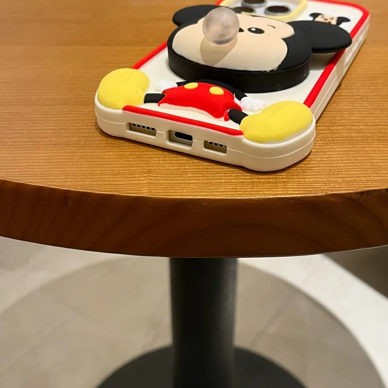 Baby pacifier Mickey Mouse Phone Case for iPhone 13 14 15 16 Pro Max 12promax DISNEY blow bubbles Soft silicone Cover Capa