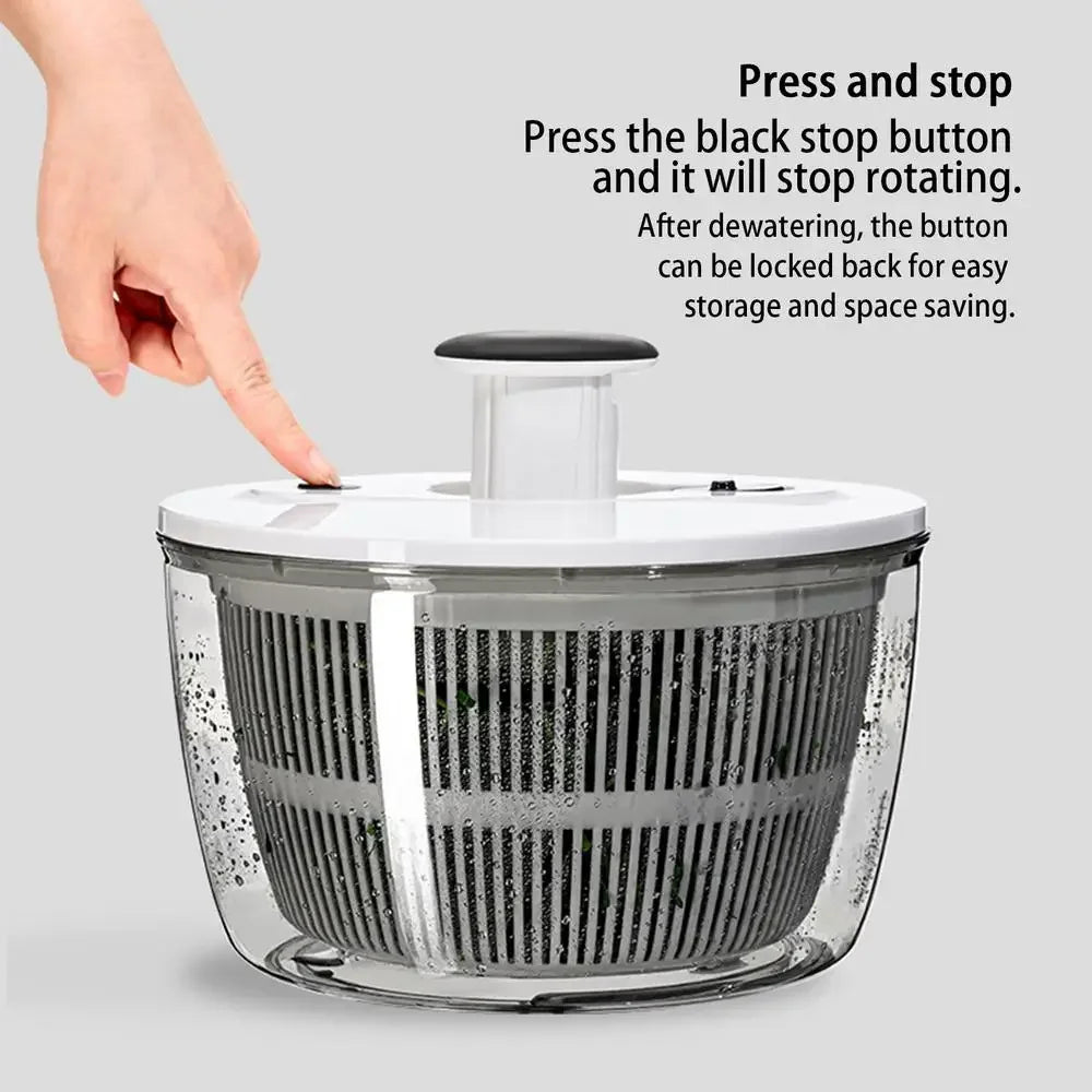 Vegetable Dryer Spinner Lettuce Dryer Vegetable Dehydrator 3L/5L Kitchen Vegetable Dryer Quick Drainage For Fruit Washing And