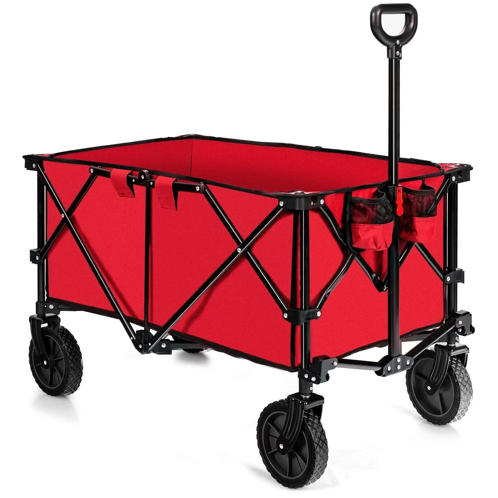 GOFLAME Folding Camping Wagon Collapsible Beach Garden Trolley Buggy Shopping Cart 212L