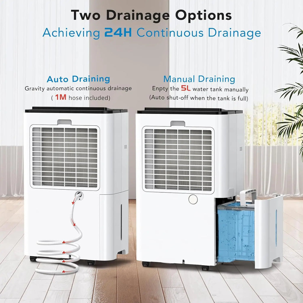 Dehumidifiers For Home 24L/Day Dehumidifier With Automatic Humidity Display Sleep Mode Childlock 24H Timer High-capacity