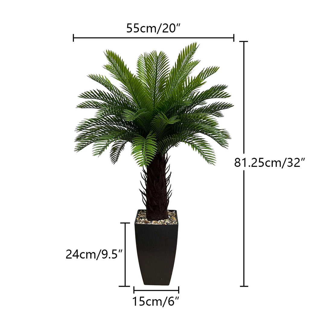 HXGYZP Artificial Coconut Tree Plant Potted Tropical Palm Tree With Plastic Pot Decoration Large Plants With Home Indoor Outdoor