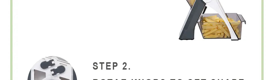 Mandoline Slicer for Kitchen, Kitchen Accessories, One for All Vegetable Slice, Food Chopper, Cutter, Dicer Fruit, French Fry, J