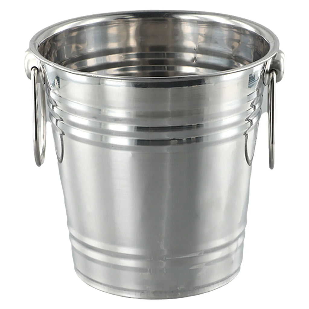 Stainless Steel Ice Bucket Ice Chiller Cooler With Handle Ice Cube Container Portable For Wine Champagne Beer Party Bar Tools