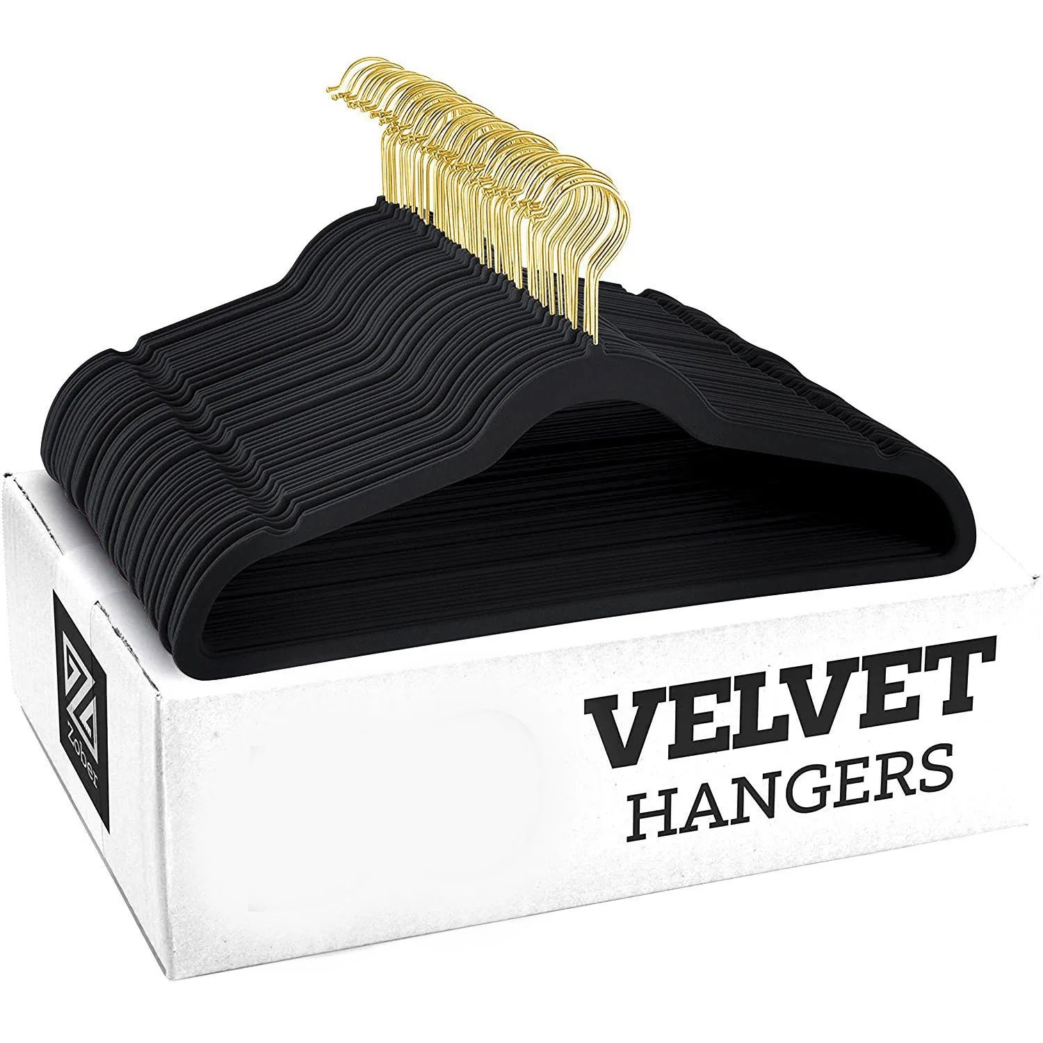 45CM Non-Slip Supple Velvet Hanger Seamless Flocking Hanger Gold Hook Only for Dry Clothes Wardrobe Storage Adult Magic Hanger