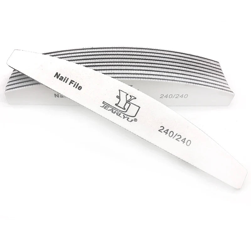 5/25Pcs/Lot Nail File Mix Color 80/100/150/180/240 Grit Professional Sandpaper Cuticle Remover Buffer Files Manicure Tool Set