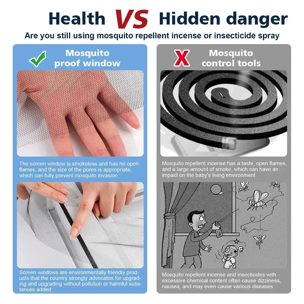 DIY Mosquito Net Self-adhesive Indoor Anti-insect Fly Screen Curtains Window Net Protections Mesh Home Textile Bed Garden